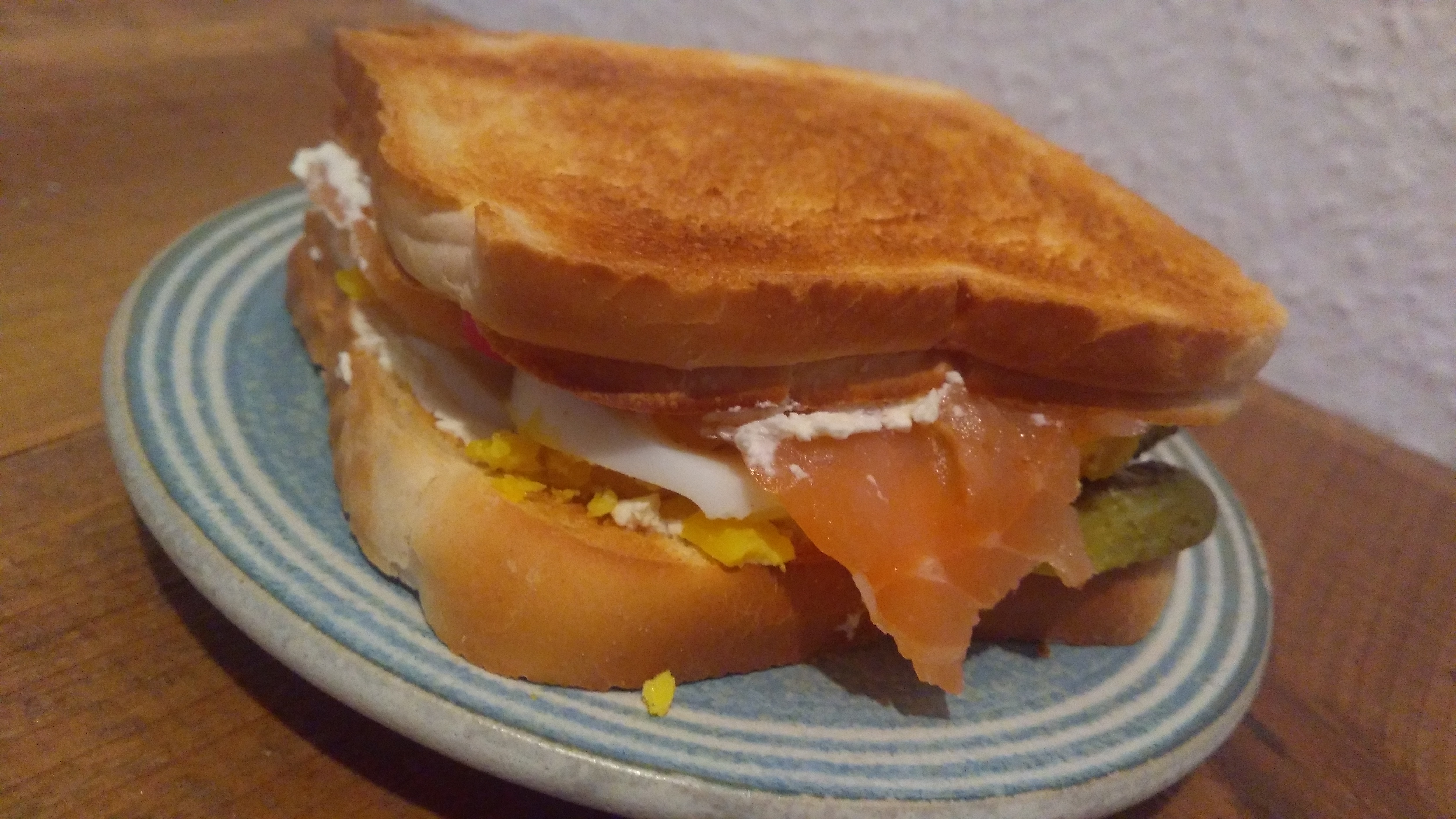 Lachs-Sandwich